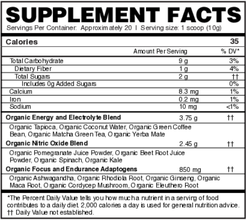 Product image for Renewable Energy: Pre-Workout Powder - Beet &amp; Pomegranate.