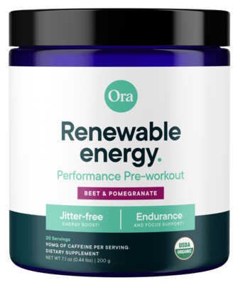 Renewable Energy: Pre-Workout Powder - Beet & Pomegranate 200 Grams