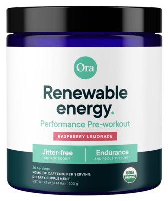 Renewable Energy: Pre-Workout Powder - Raspberry Lemonade 200 Grams