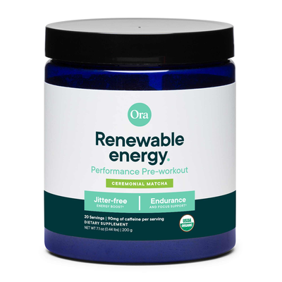 Renewable Energy: Pre-Workout Powder - Ceremonial Matcha 200 Grams