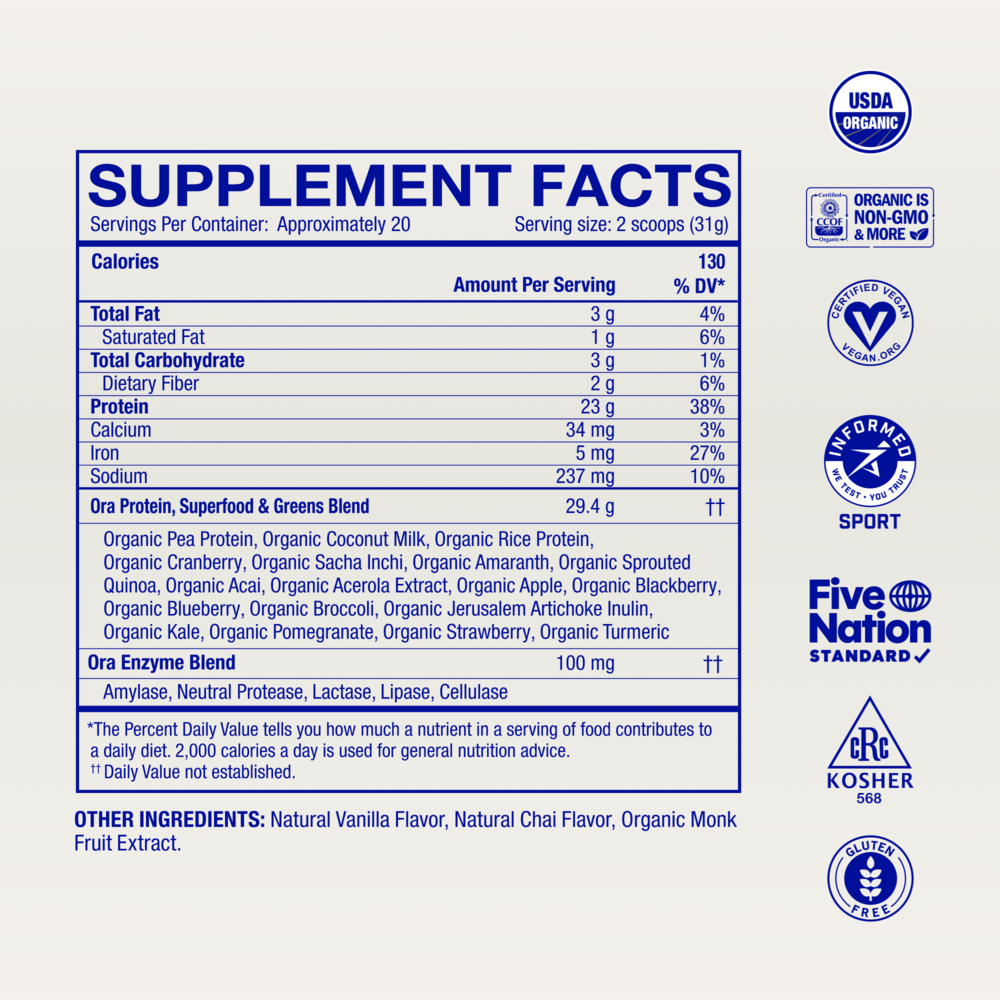 Product image for So Lean &amp; So Clean: Protein Powder - Vanilla Chai.