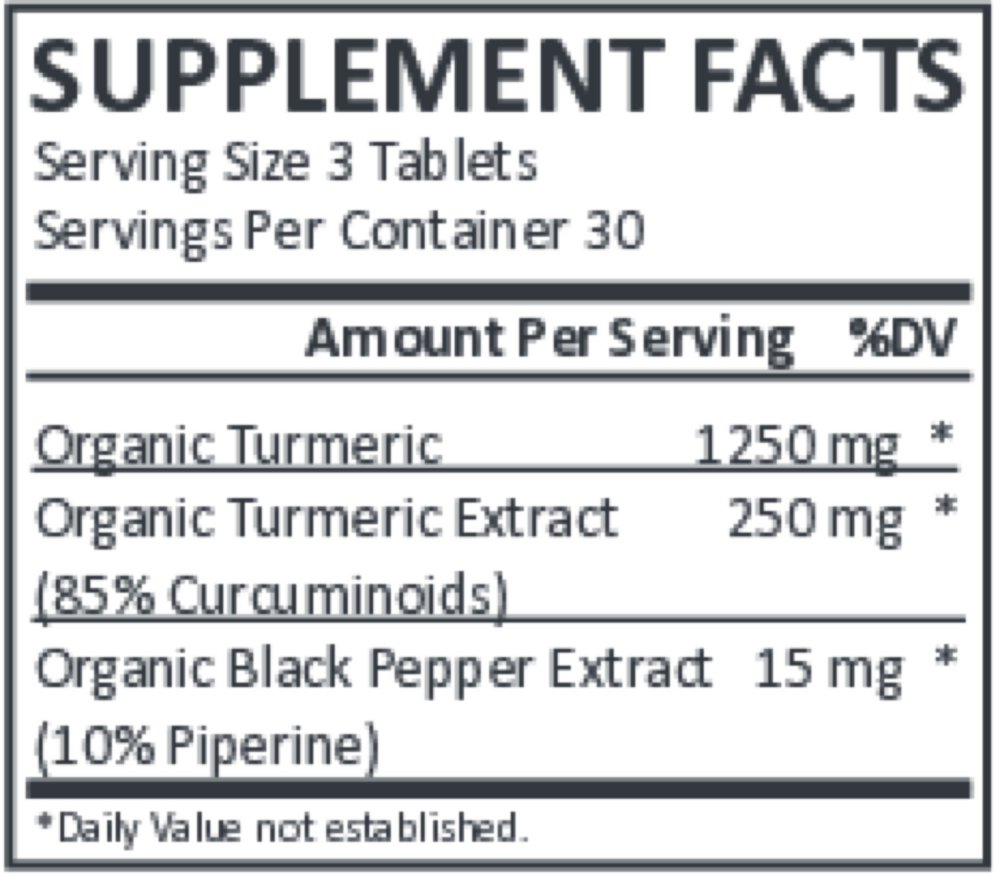 Product image for You're Golden: Turmeric Tablets.