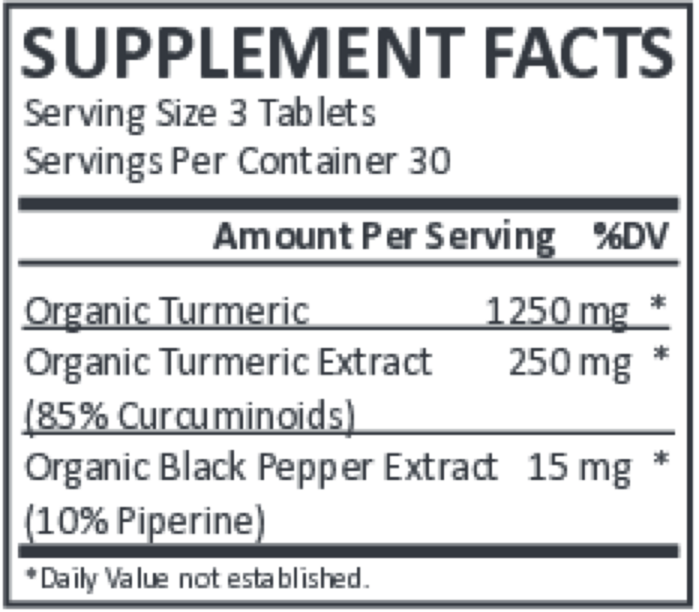 Product image for You're Golden: Turmeric Tablets.