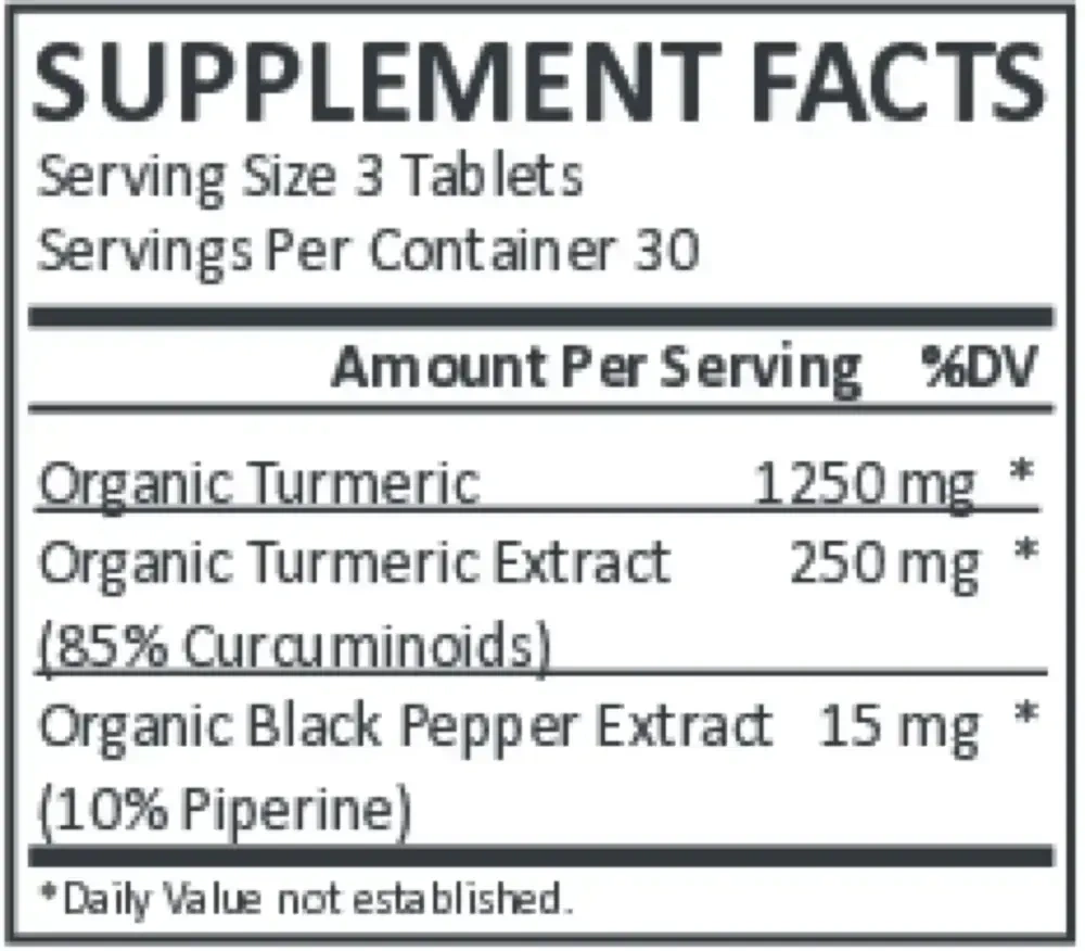 Product image for You're Golden: Turmeric Tablets.
