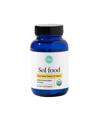 Sol food Plant-based Vitamin D3 Tablets, 50mcg (2000 IU) 30 tablets