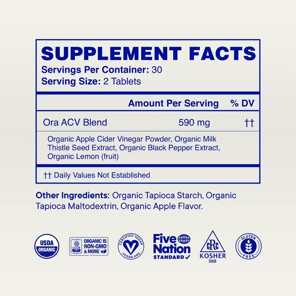 Product image for Appley Ever After - Apple Cider Vinegar Tablets.