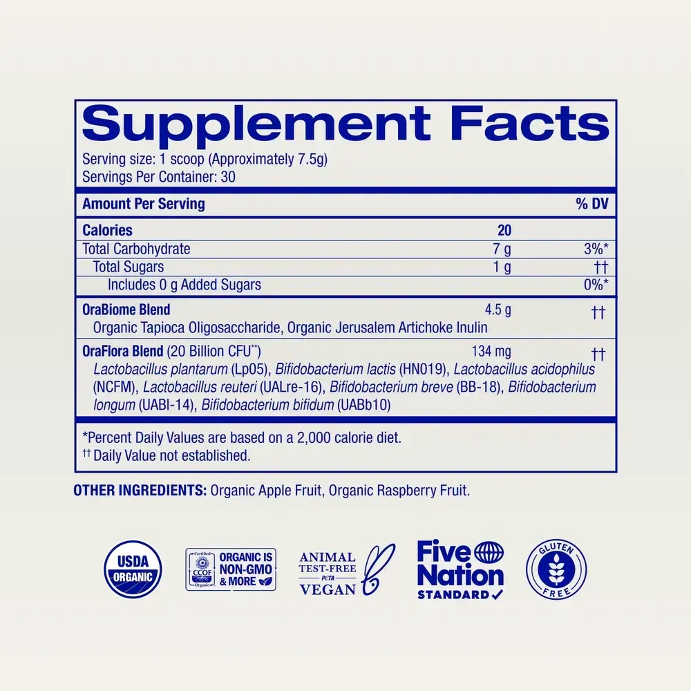 Product image for Trust Your Gut Probiotic Powder - Apple Raspberry.