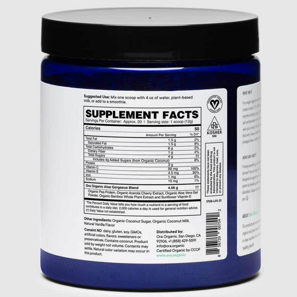 Product image for Aloe Gorgeous: Vegan Collagen Booster - Vanilla.