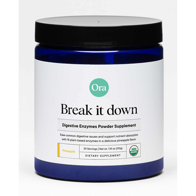 Break It Down: Digestive Enzymes Powder, Pineapple 210 Grams