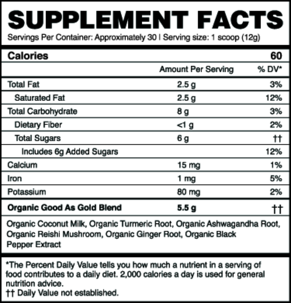 Product image for Good As Gold: Golden Milk Powder.