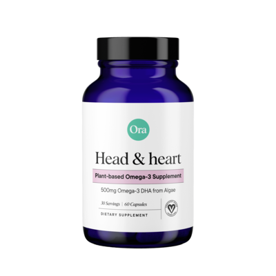 Head and Heart: Plant-Based Omega-3 Supplement 60 capsules