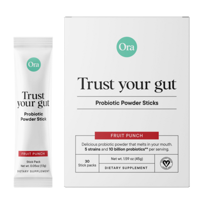 Trust Your Gut: Adult Probiotic Stick - Fruit Punch 30 packets