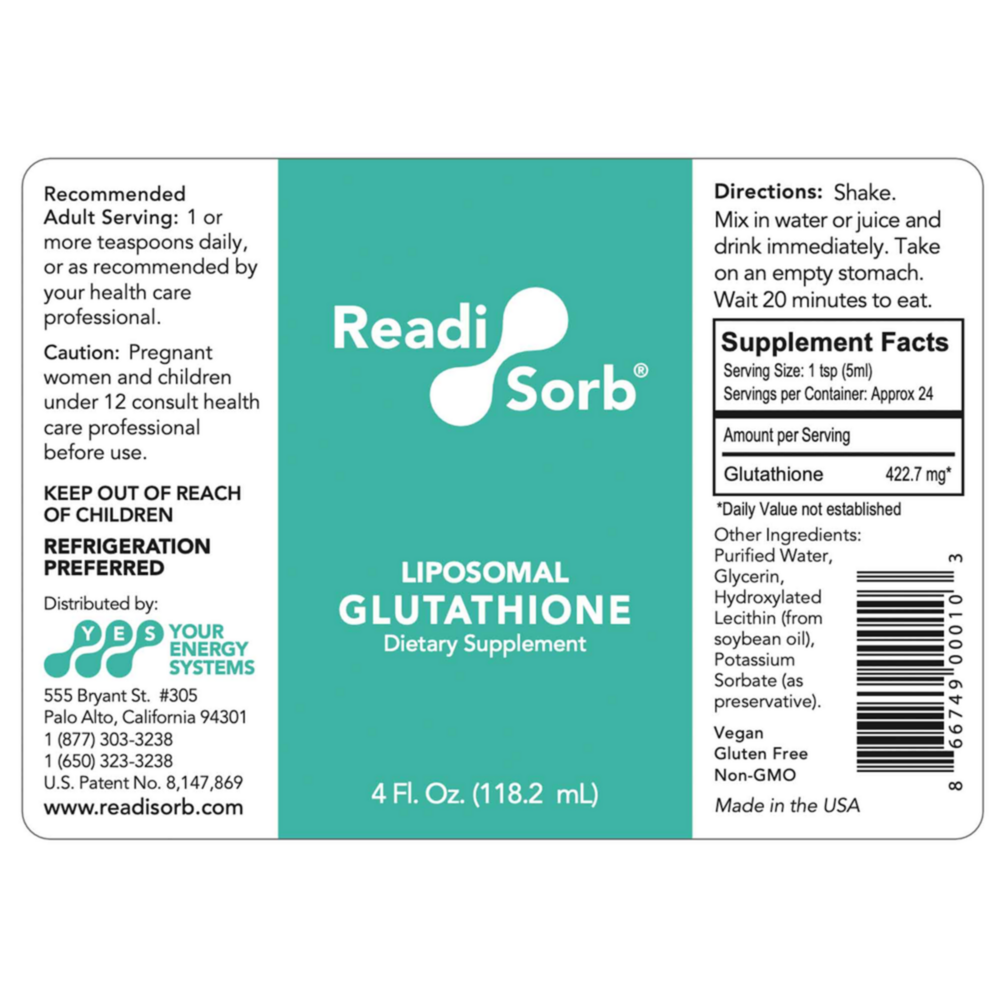 Product image for Liposomal Glutathione.