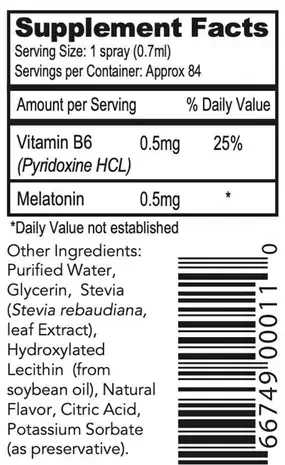 Product image for Liposomal Melatonin Spray.