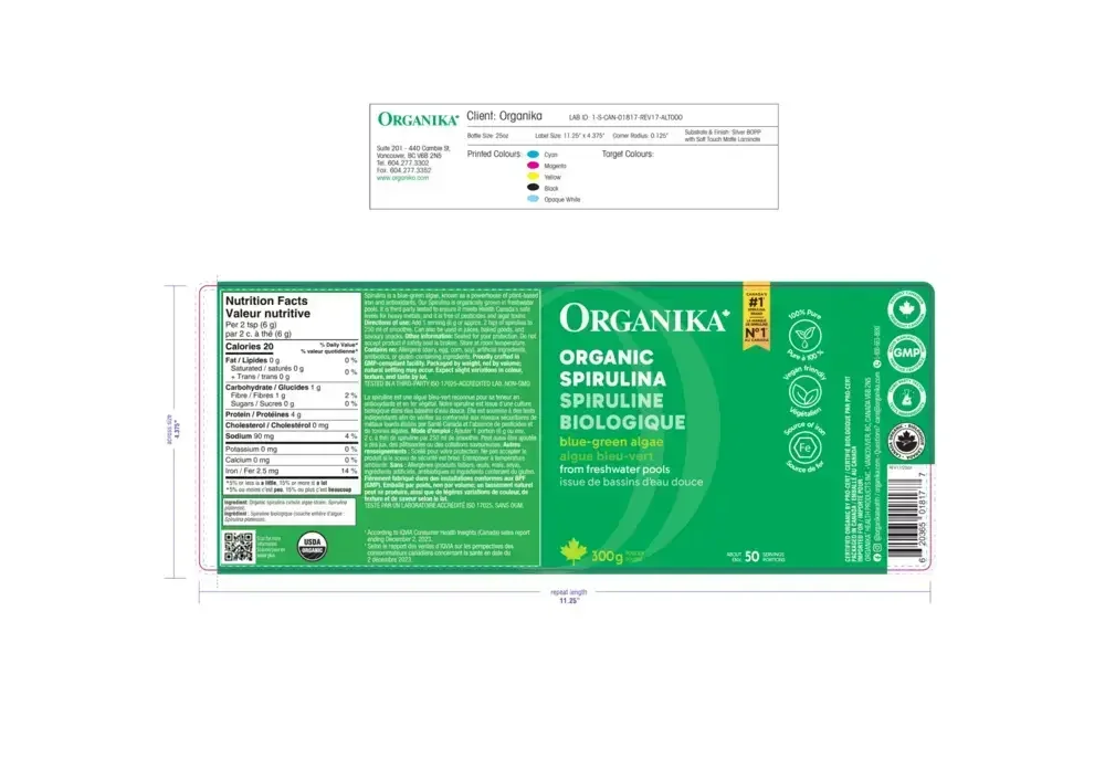 Product image for Spirulina Powder - Certified Organic.