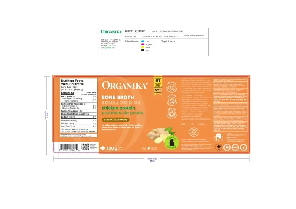Product image for Chicken Bone Broth Protein Powder, Ginger.
