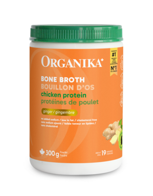Chicken Bone Broth Protein Powder, Ginger 300 Grams