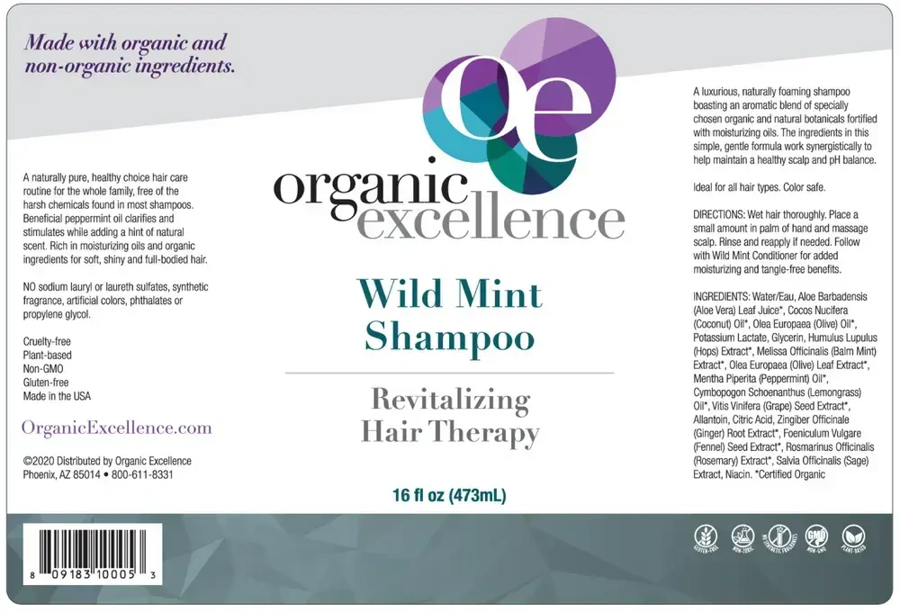 Product image for Wild Mint Shampoo.