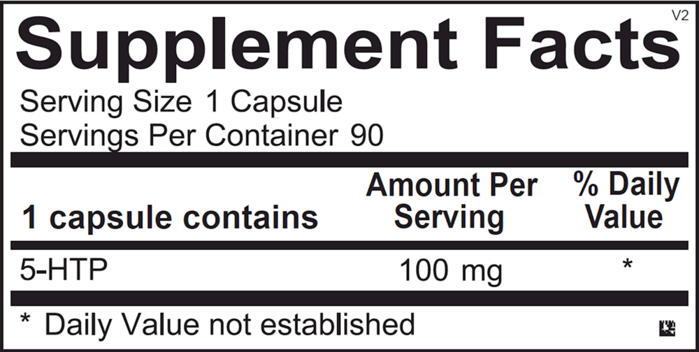 Product image for 5-HTP 100mg.