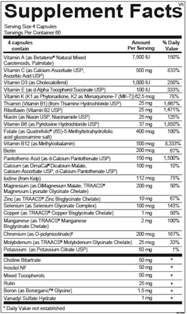 Product image for Alpha Base Capsules without Iron.