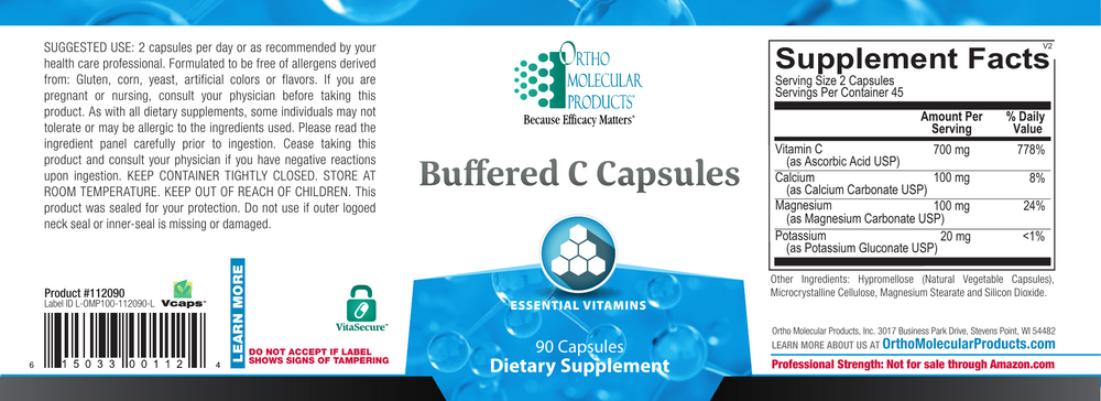 Product image for Buffered C Capsules.