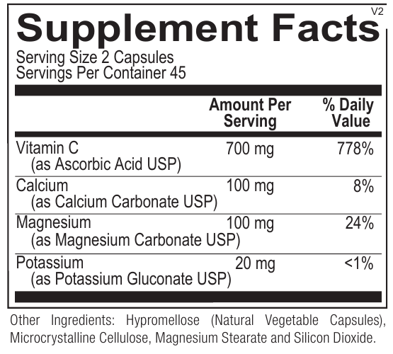 Product image for Buffered C Capsules.