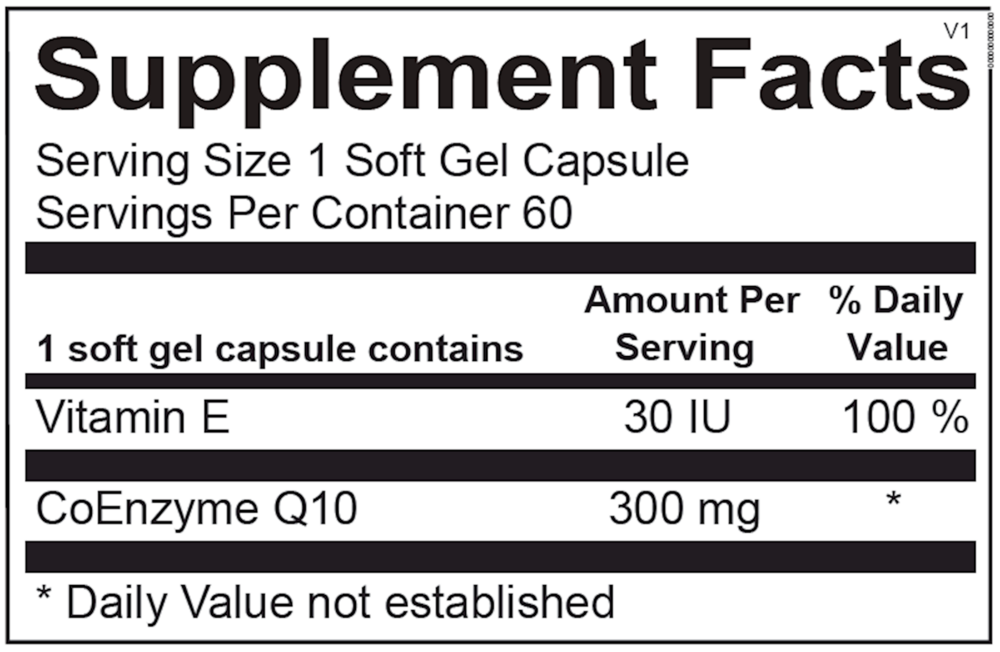 Product image for CoQ-10 300mg.