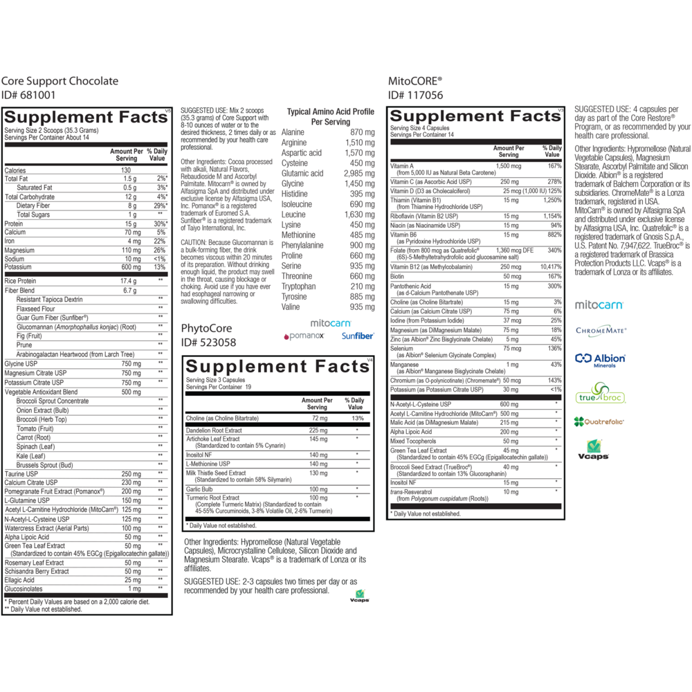 Product image for Core Restore - Chocolate 14 Day.