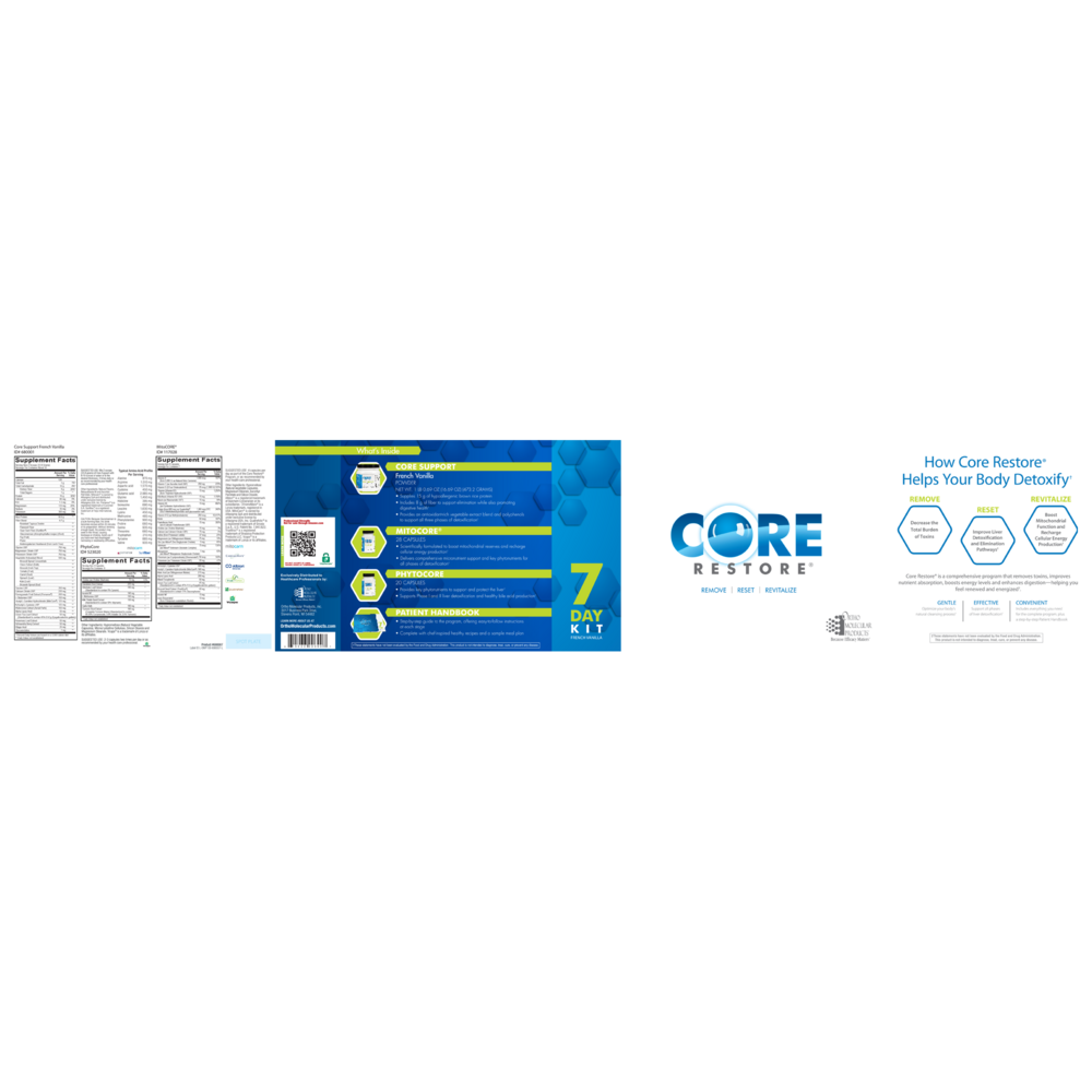 Product image for Core Restore® 7 Day Kit, French Vanilla.
