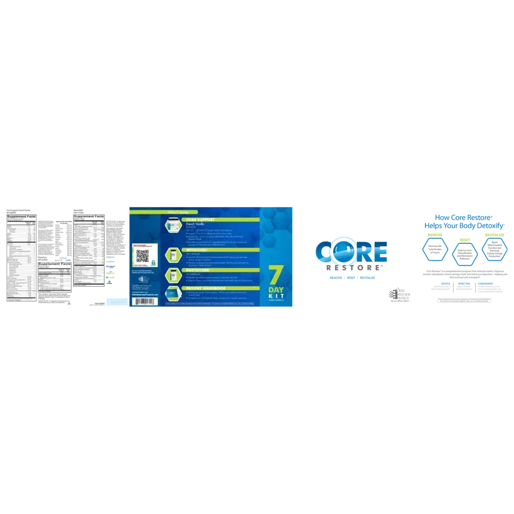 Product image for Core Restore® 7 Day Kit, French Vanilla.