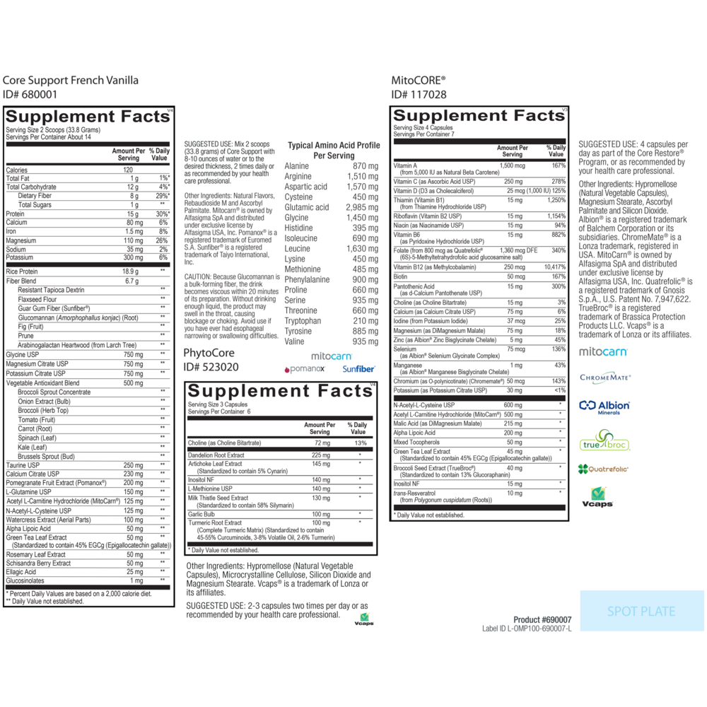 Product image for Core Restore - Vanilla 7 Day.