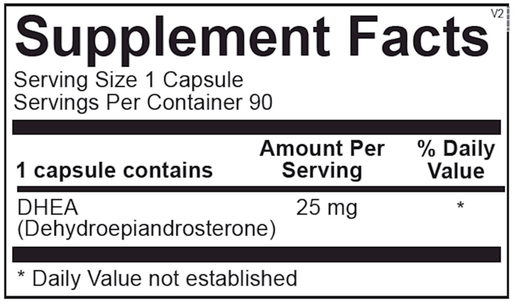 Product image for DHEA 25mg.