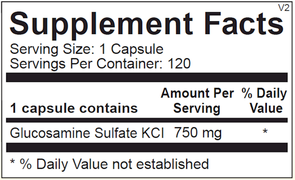 Product image for Glucosamine Sulfate.
