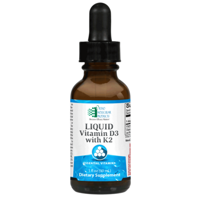 Liquid Vitamin D3 with K2 30 Milliliters