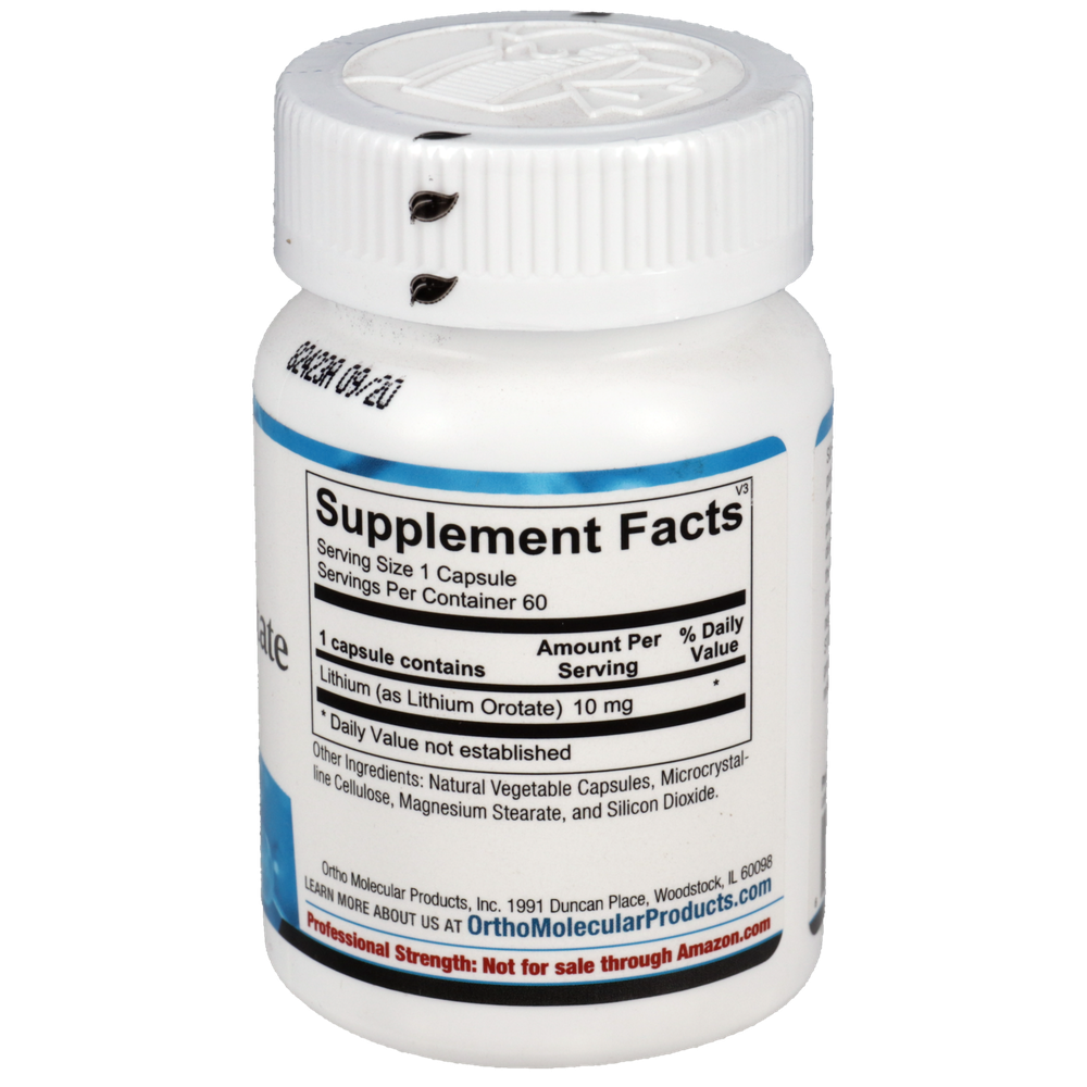 Product image for Lithium Orotate 10mg.
