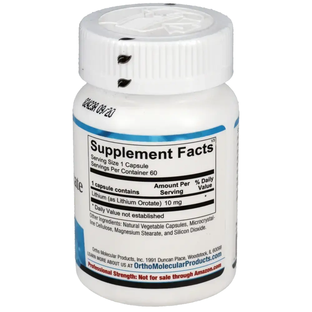 Product image for Lithium Orotate 10mg.
