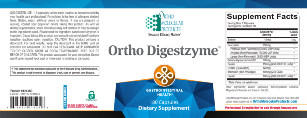 Product image for Ortho Digestzyme.