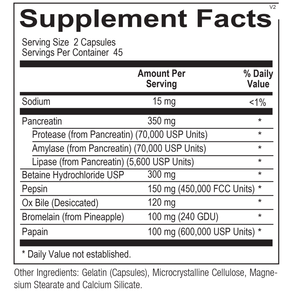 Product image for Ortho Digestzyme.