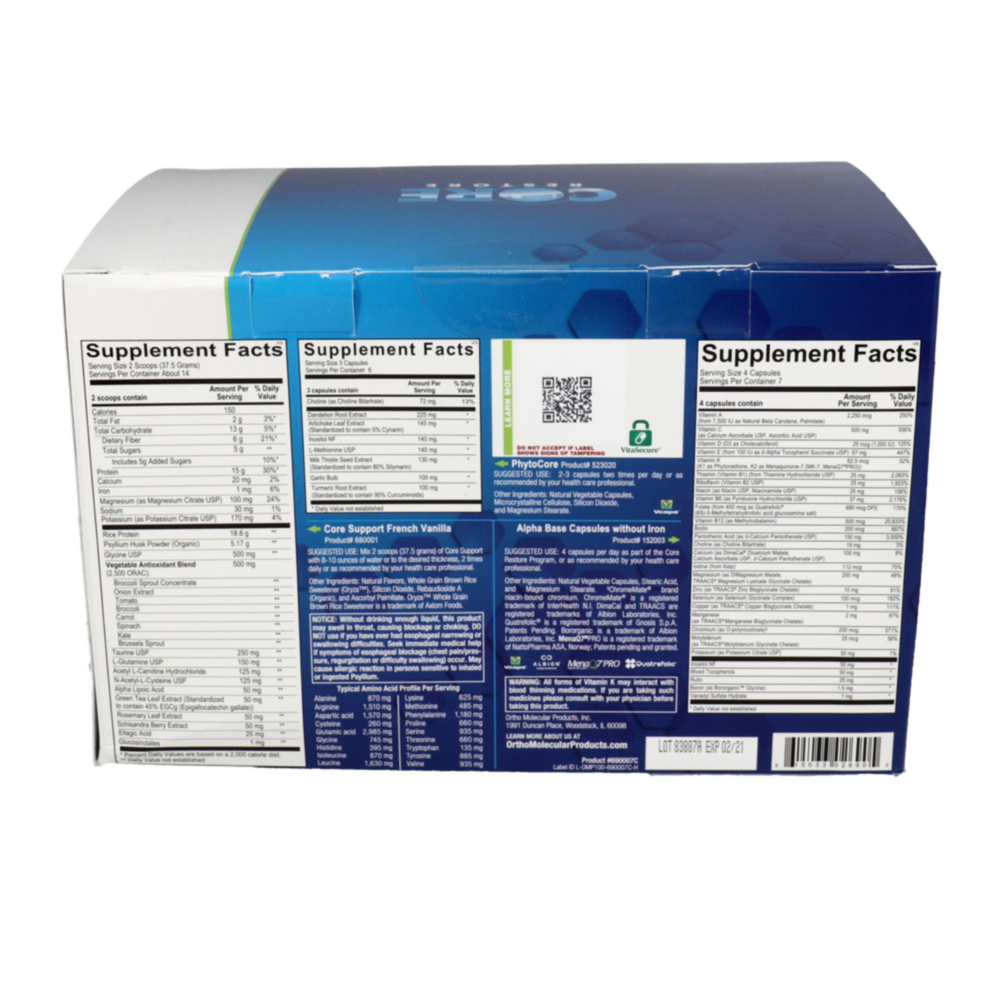 Product image for Core Restore - Vanilla 7 Day (California Only).