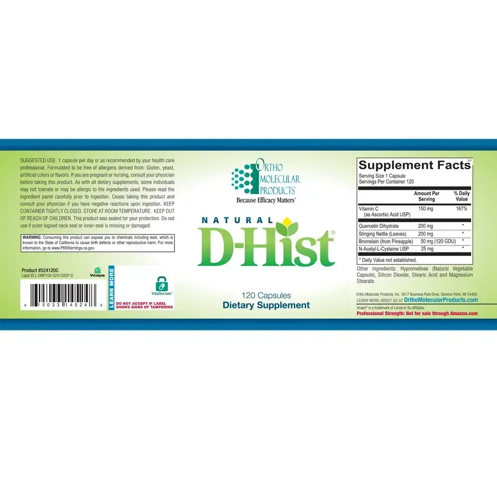 Product image for Natural D-Hist (California Only).