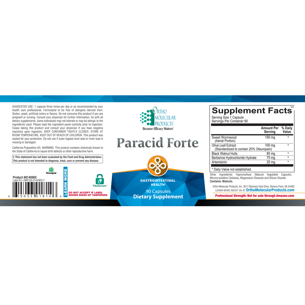 Product image for Paracid Forte (California Only).