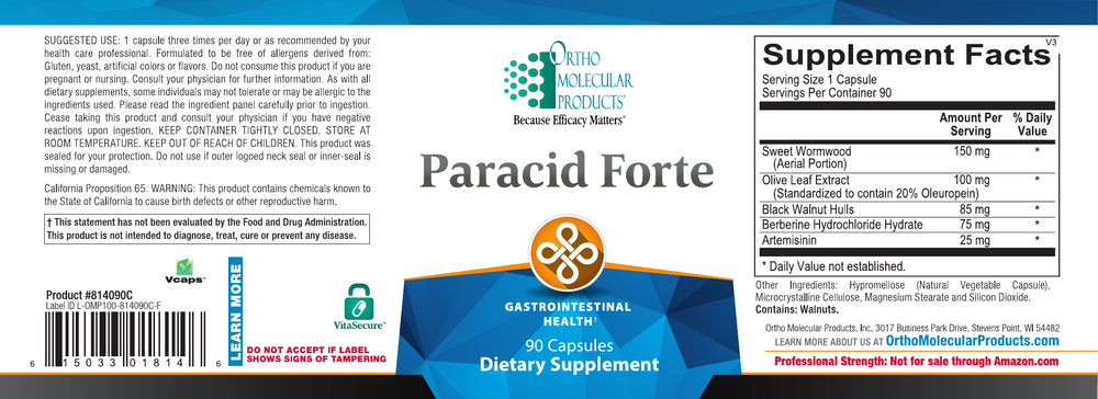 Product image for Paracid Forte (California Only).