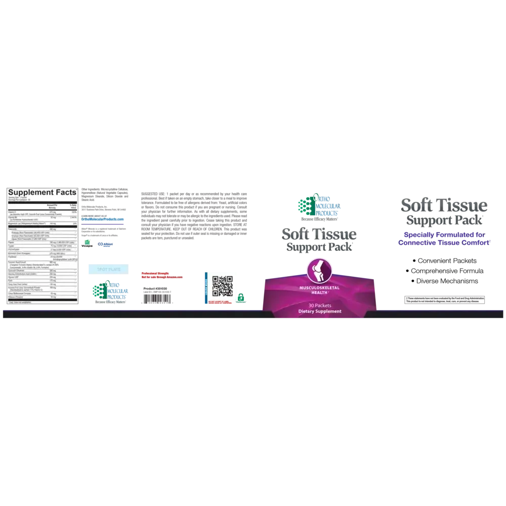 Product image for Soft Tissue Support Pack (California Only).