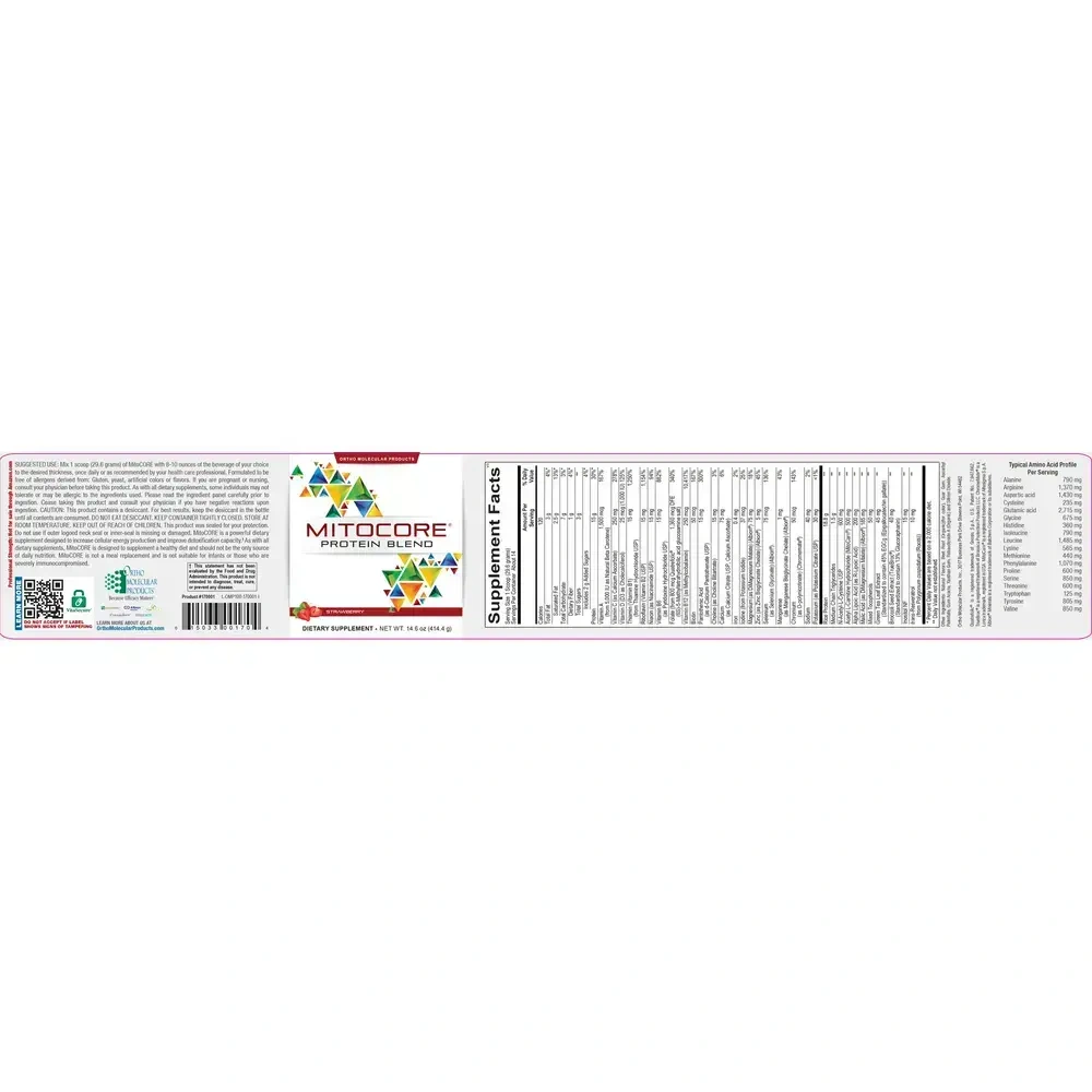 Product image for MitoCORE® Protein Blend Strawberry.