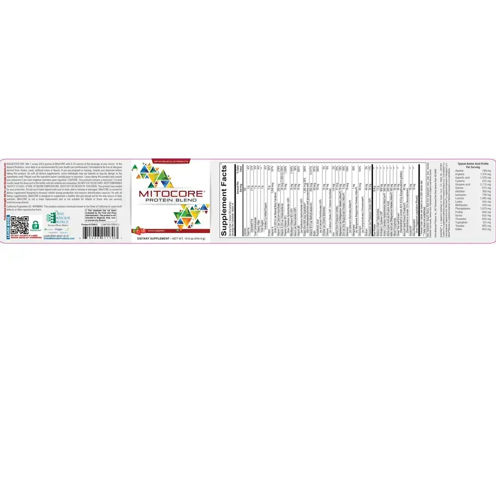 Product image for MitoCORE Protein Blend Strawberry (California Only).