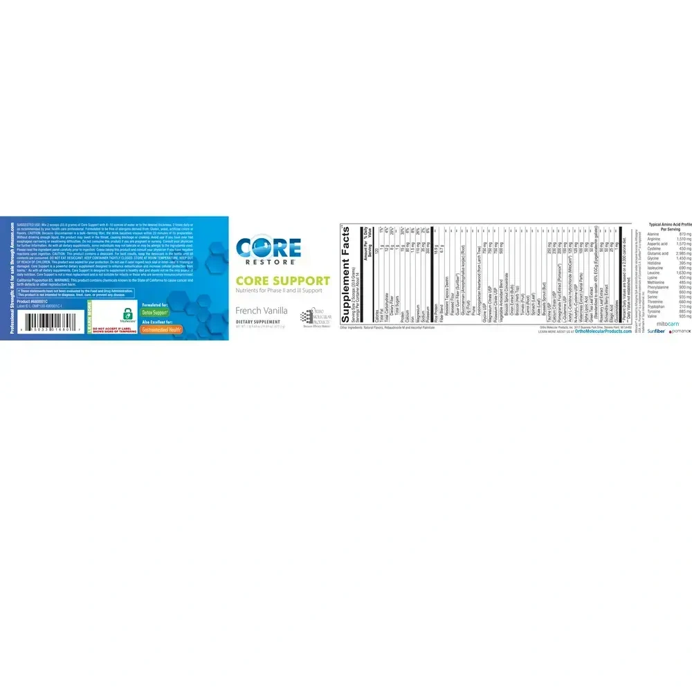Product image for Core Restore Core Support, French Vanilla (California Only).