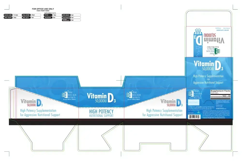 Product image for Vitamin D3 50,000 IU Blister Packs.