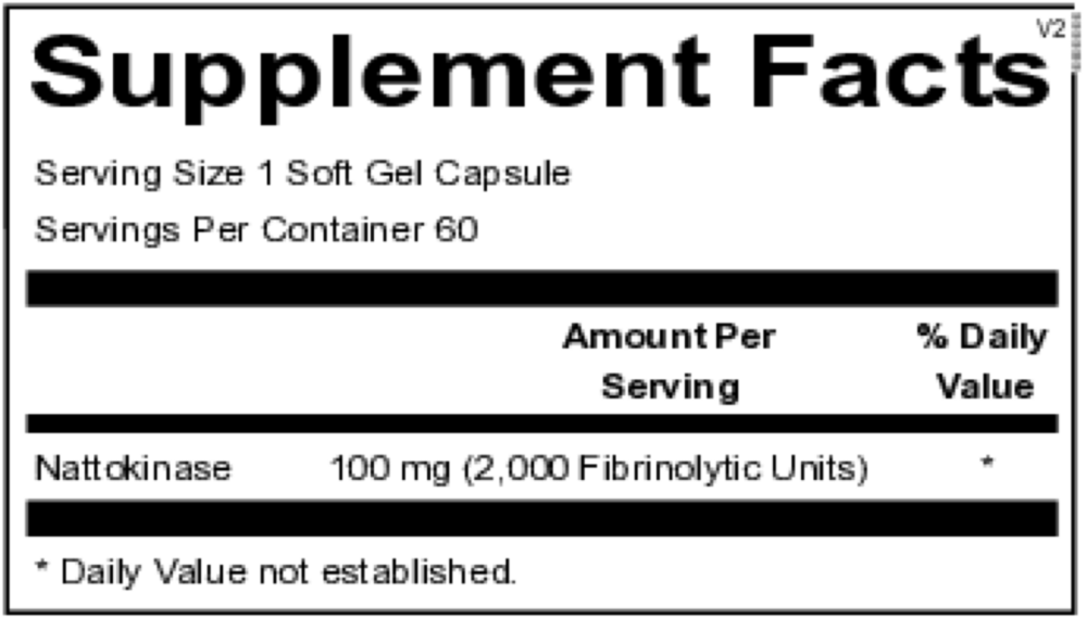 Product image for Nattokinase.