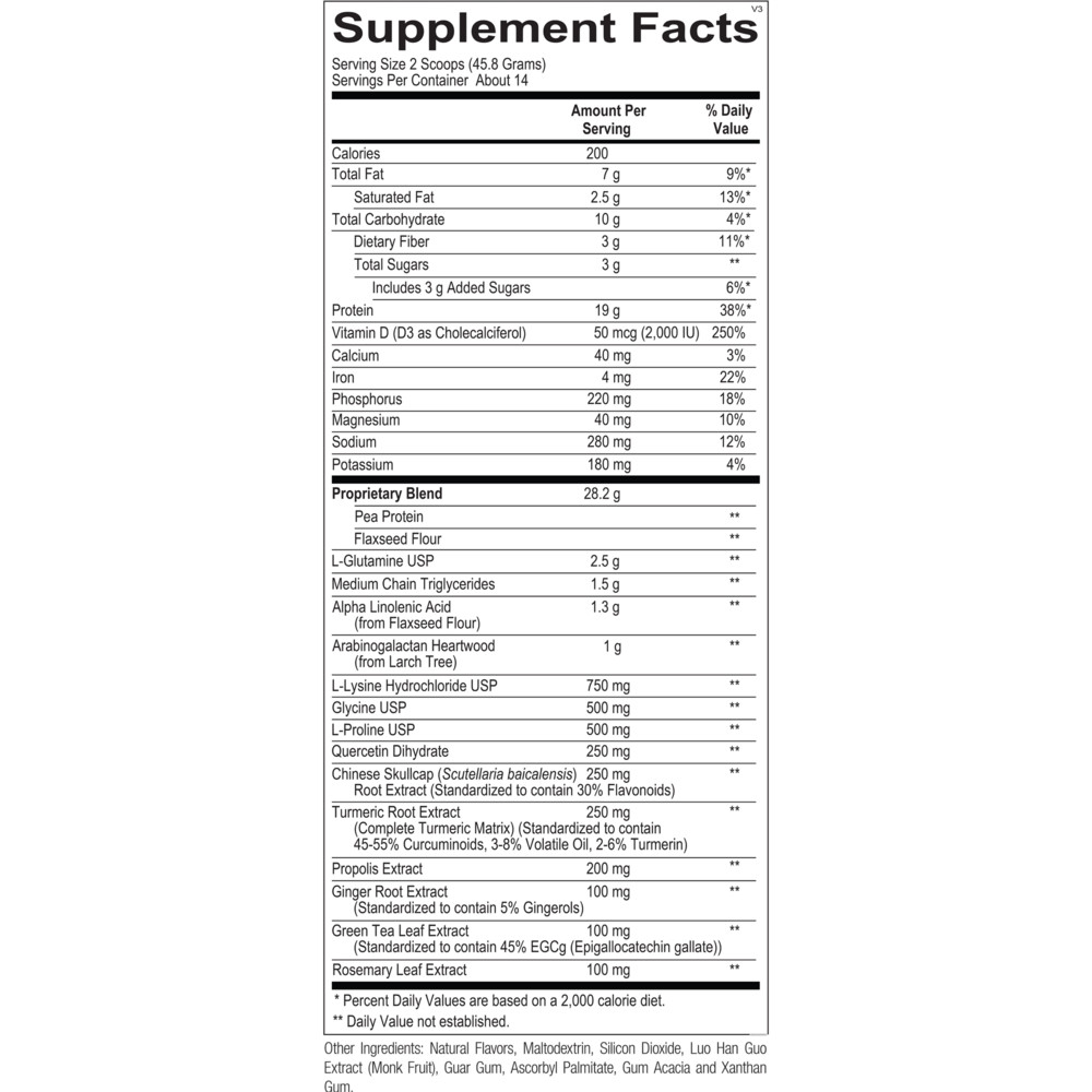 Product image for InflammaCORE® Vanilla Chai with Pea Protein (California Only).