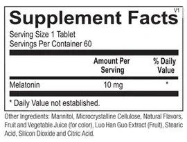 Product image for Melatonin 10mg.